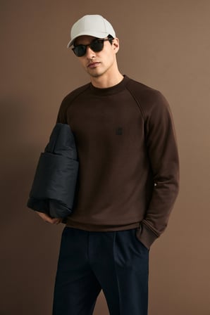 Blake Erkek Sweatshirt Kahverengi