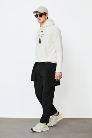 Decland Erkek Sweatshirt Kırık Beyaz
