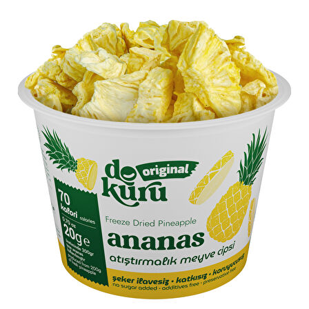 Dokuru Original Ananas Atıştırmalık Meyve Cipsi