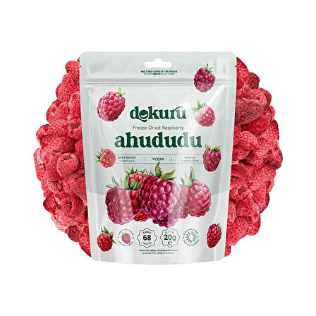 Dokuru Ahududu Kuru Meyve Cipsi 20 gr x 2 Adet