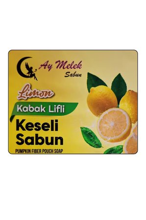 Doğal Kabak Lifli Limon Özlü Sabun Seti Doğal Kabak Lifi Banyo Kesesi - Kabak Lifli Yüz Kesesi