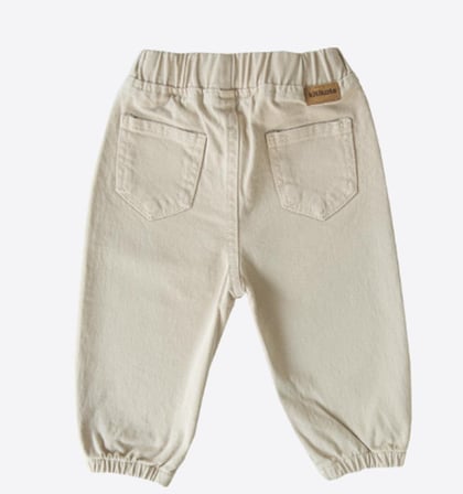 Kitikate Organik Pantolon Gabardin Bej