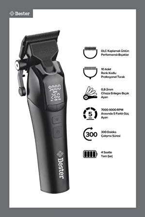 Bester HC9553 Profesyonel Lityum Ion Saç Kesme Makinesi
