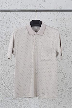 Dynamo Erkek Bej Polo Yaka T-shirt 145 
