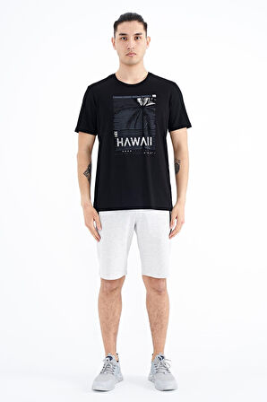 Tommy Life Erkek Siyah 0 Yaka T-shirt 88190 