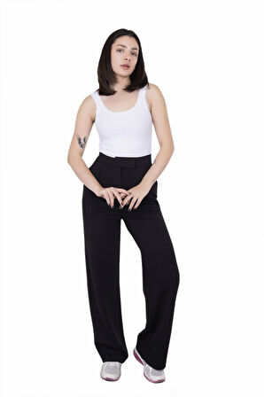 Looksense Kadın Cırtlı Palazo Pantolon 1008  