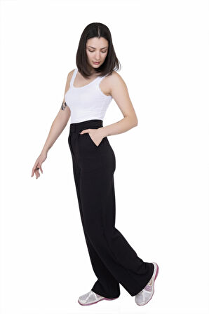 Looksense Kadın Cırtlı Palazo Pantolon 1008  