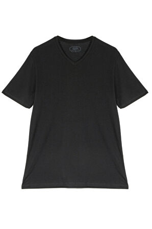 Bsm Erkek Supima Pamuk V Yaka T-shirt 41853 