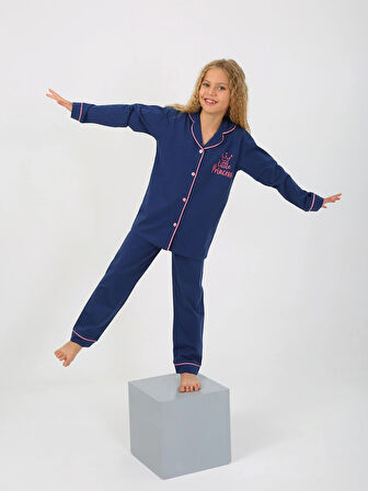 Kız Çocuk Uzun Kollu %100 Pamuklu Pijama Takımı Little Princess