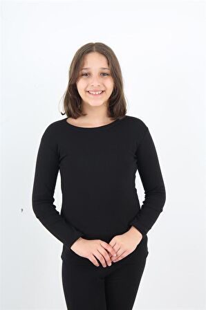 ÇOCUK  TERMAL SİYAH ALT-ÜST  TAKIM KIŞLIK İÇLİK UNİSEX