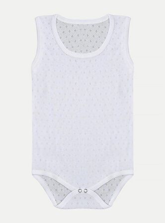 5'Li Bebek Jakarlı Askılı Nefes Alan Çıtçıtlı Body %100 Organik Pamuk