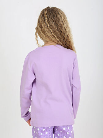 Kız Çocuk Uzun Kollu %100 Pamuklu Pijama Takımı Let Your