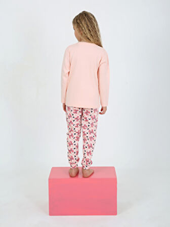 Kız Çocuk Uzun Kollu %100 Pamuklu Pijama Takımı Place Paris