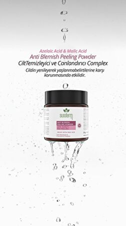 SUODERM Anti Blemish Peeling Powder Cilt Temizleyici Ve Canlandırıcı Complex %0.2 Azelaic Acid & Malic Acid