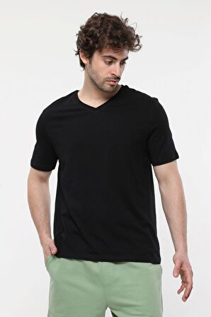 defy's ERKEK KISA KOLLU BASKILI OVERSIZE KALIP BİSİKLET YAKA TİŞÖRT