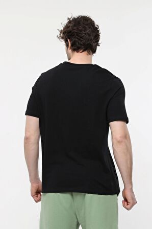 defy's ERKEK KISA KOLLU BASKILI OVERSIZE KALIP BİSİKLET YAKA TİŞÖRT
