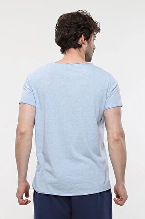 defy's ERKEK KISA KOLLU BASKILI OVERSIZE KALIP BİSİKLET YAKA TİŞÖRT