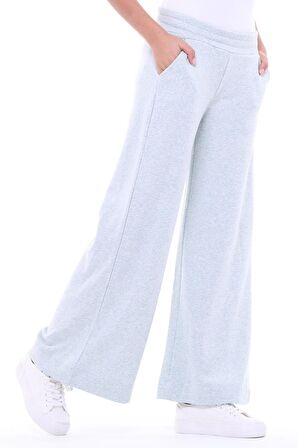 defy's Kadın Oversize Bol Paçalı Pantolon Yeşil Melanj