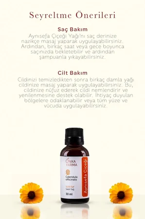 onka farma aynısefa çiçeği yağı -  - 30 ml