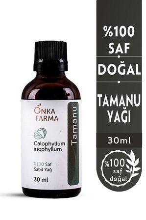 onka farma tamanu yağı -  doğal soğuk sıkım - 30 ml