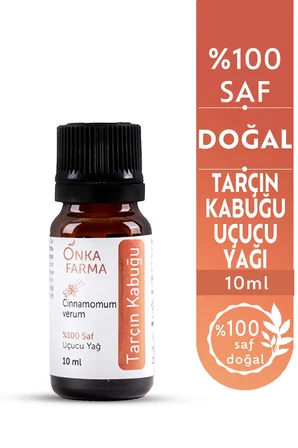 onka farma tarçın kabuğu yağı -  ve doğal katkısız uçucu yağ - 10 ml