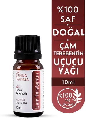 onka farma çam terebentin uçucu yağı -  doğal katkısız - 10 ml