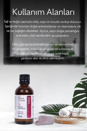 onka farma hint yağı  soğuk sıkım pres castor oil 50 ml (ricinus communis)