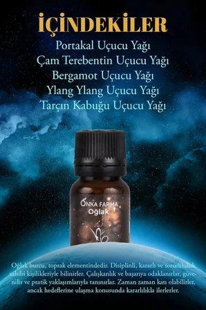 Onka Farma Oğlak Burcu Uçucu Yağ Karışımı 10 ml - Burç Serisi Aromaterapi