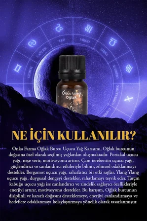 Onka Farma Oğlak Burcu Uçucu Yağ Karışımı 10 ml - Burç Serisi Aromaterapi