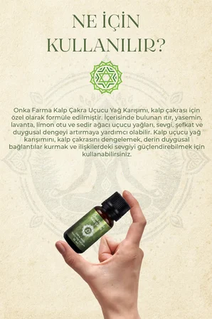 Onka Farma Kalp Çakra Aromaterapi Yağ Karışımı 10 ml