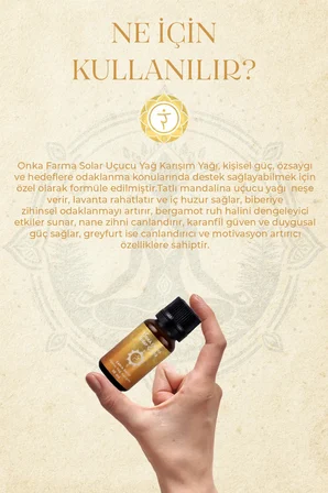 Solar Çakra Aromaterapi Yağ Karışımı 10 ml