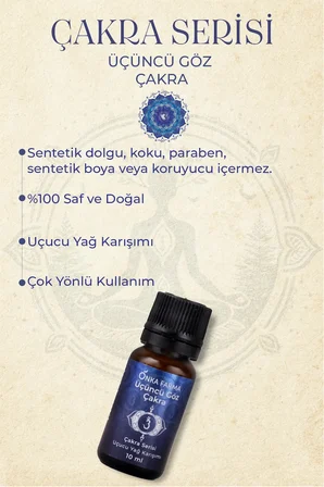 Onka Farma Üçüncü Göz Çakra Aromaterapi Yağ Karışımı 10 ml