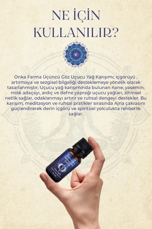 Onka Farma Üçüncü Göz Çakra Aromaterapi Yağ Karışımı 10 ml