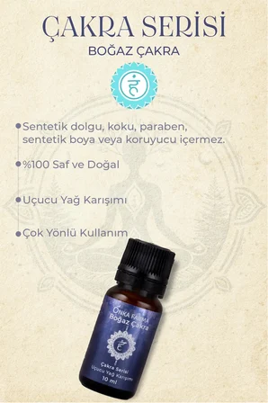 Boğaz Çakra Aromaterapi Yağ Karışımı 10 ml