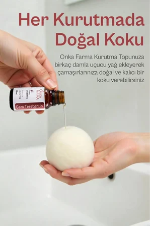 kurutma topu xl 3 adet  yün - 3 adet top, kese, çam yağı hediyeli