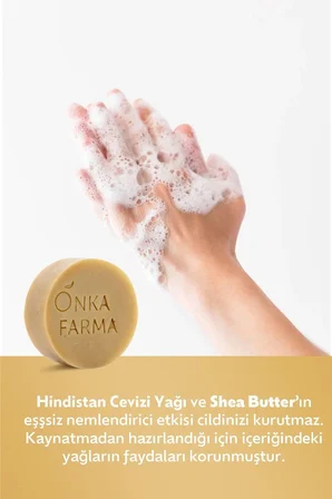 Onka Farma Akdeniz Doğal Sabun 100 gr Cilt Canlandırıcı Besleyici Yenileyici Katı Sabun