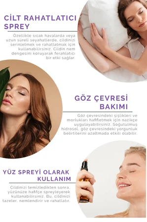 Onka Farma Ölmez Çiçek Suyu / Hidrosolü Tonik Yağı Alınmamış Doğal İçerik 100 ml
