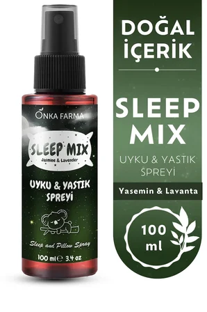 SleepMix Uyku Yastık Spreyi 100 ml (Yasemin & Lavanta) Rahatlatıcı Dinlenme Spreyi Sleep Spray
