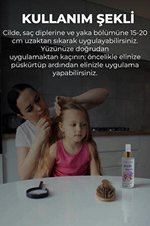 Onka Farma Kidsmix Bit Sirke Spreyi 200 ml %100 Doğal Koruyucu Içermez Okula Kışa Kids Lice Spray