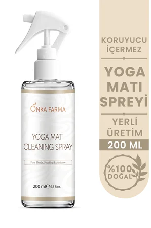 Onka Farma Yoga Mat Temizlik Spreyi 200 ml Yenileyici Tazeleyici Doğal Uçucu Yağ İçerikli