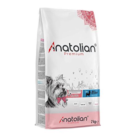 Anatolian Premium Mini Adult Salmon Somonlu Yetişkin Küçük Irk Köpek Maması 2 Kg