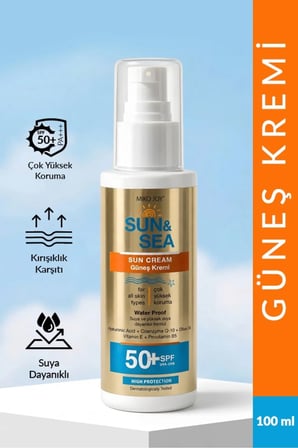 Yüksek Korumalı Güneş Kremi Koruyucu ve Yapışkan His Bırakmayan SPF50+ Multi Sun 100 ml