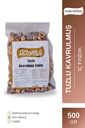 Activella Tuzlu Kavrulmuş İç Fındık 500gr
