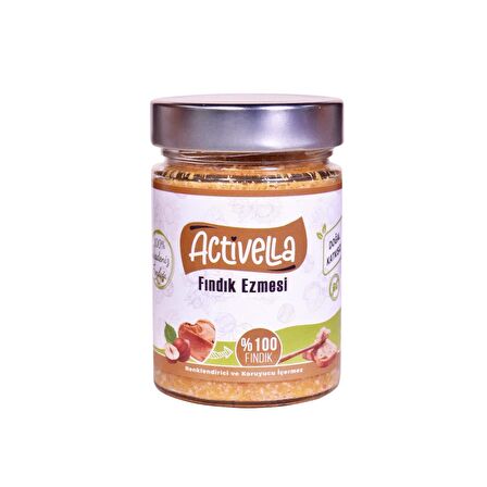 Activella Şekersiz Fındık Ezmesi 320 gr %100 Fındıklı