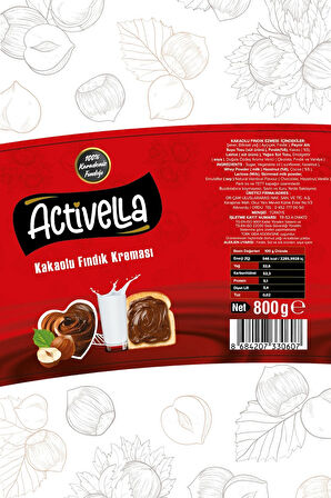 Activella Kakaolu Fındık Kreması 800gr