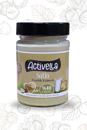 Activella Sütlü Fındık Ezmesi 330gr %40 Fındıklı