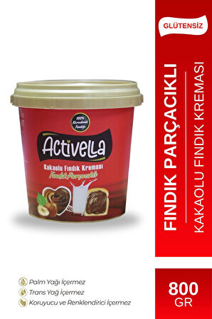 Activella Kakaolu Fındık Kreması Parçacıklı 800gr
