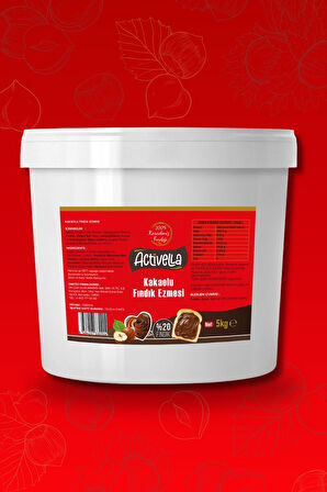 Activella Kakaolu Fındık Ezmesi 5kg %20 Fındıklı