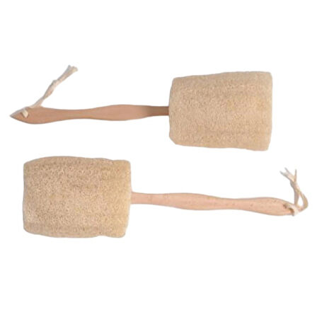 Loofah ( Kabak ) Ahşap Saplı Tombul