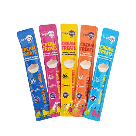 Supreme Cat Sıvı Kedi Ödül Maması Tavuklu & Peynirli 4x14 Gr
